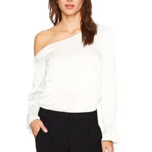 Ramy Brook Off-Shoulder Cream Blouse, Size M